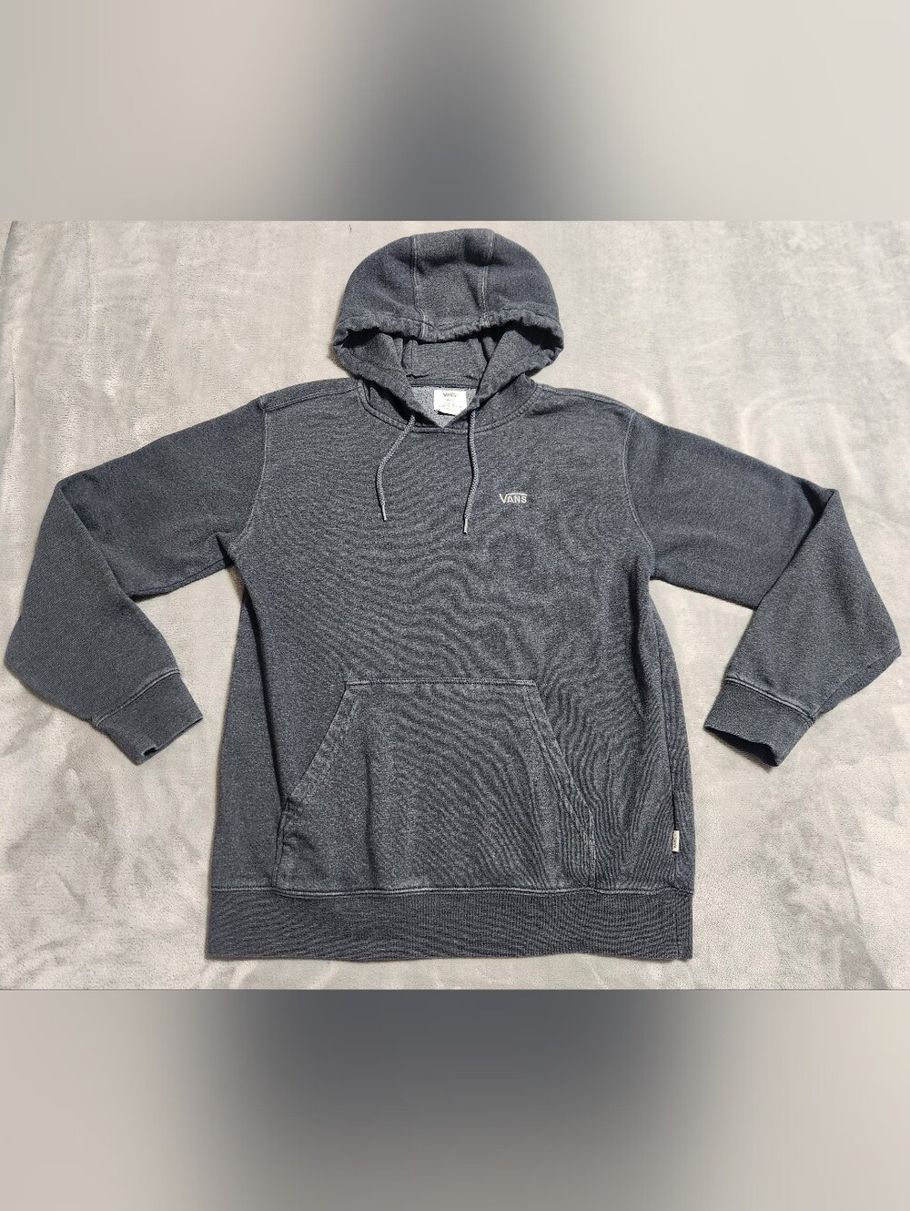 Vans Off The Wall Dark Grey Heather Pullover Hoodie Small S
